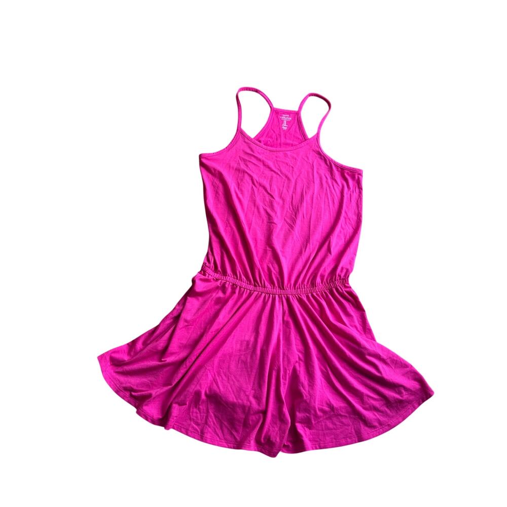 Gap luxe hot pink romper , size med, NWT
